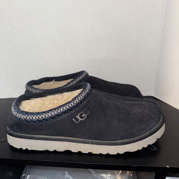 UGG Tasman II Shoes Mens Size 12 Black Suede Wool Lined Clog Slippers Box main image 6